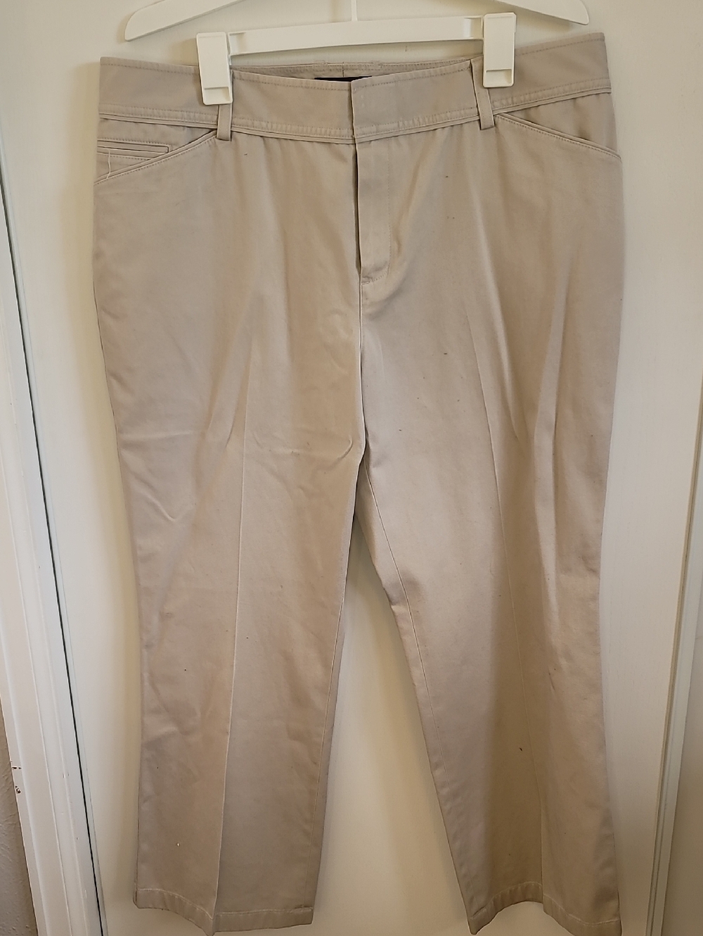 Eddie Bauer Light Khaki Straight Leg Pants